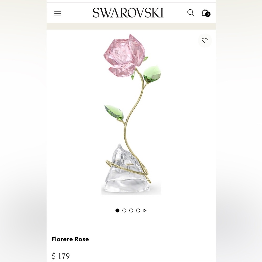 Swarovski Florere Rose